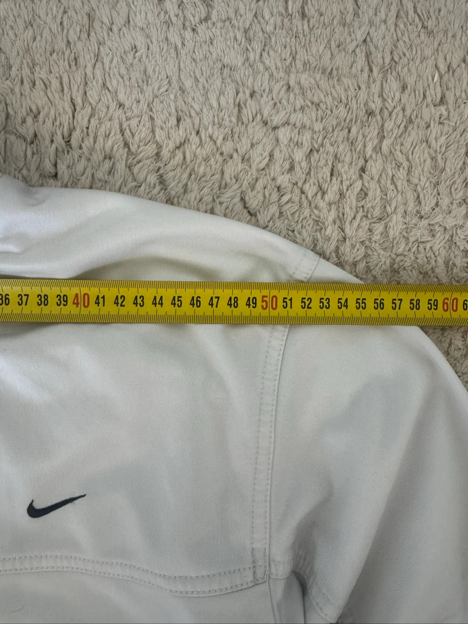 Nike Track Jacket White Full Zip Y2K Sportswear Swoosh Streetwear M – photo 8